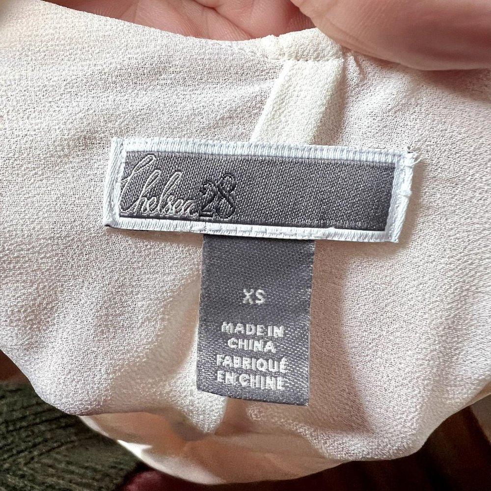 Chelsea28 Light Pink and White Tank Top Blouse Size XS - Picture 5 of 8